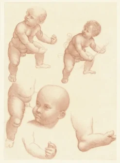 Boutiques de musées Dessins-Estampe Étude d'enfant - Léonard de Vinci