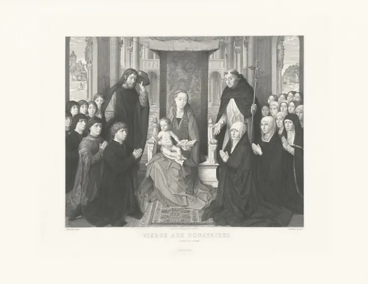 Boutiques de musées Chefs D'Œuvre Des Musées-Estampe Vierge des donateurs - Hans Memling