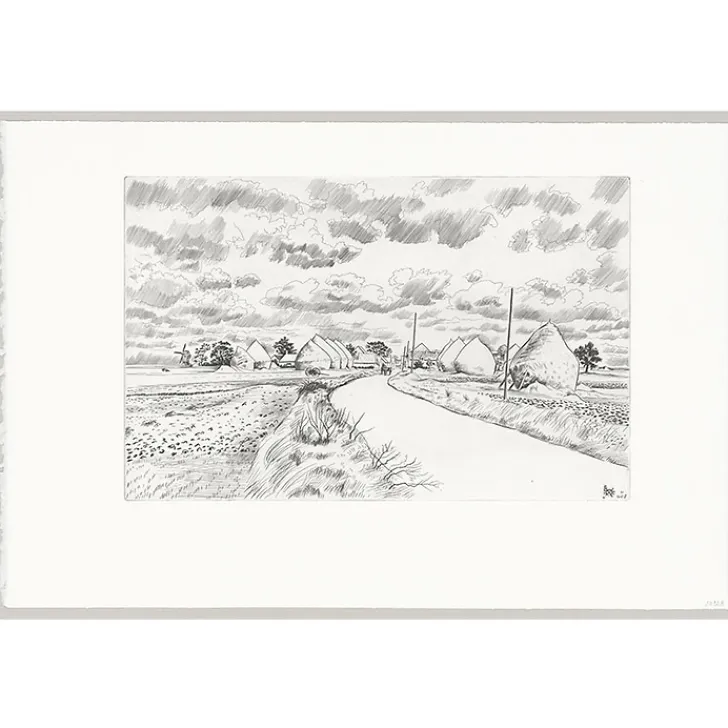 Boutiques de musées Estampe Village aux meules - Louis-Joseph Soulas