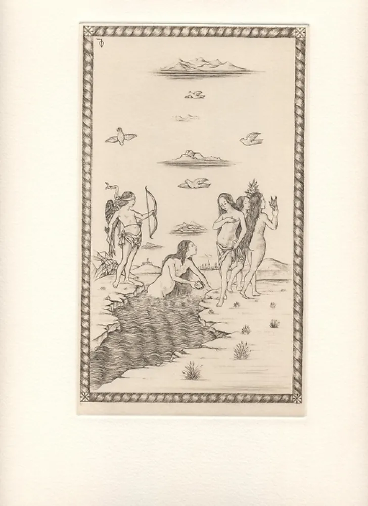 Boutiques de musées Art Moderne-Estampe Vénus, carte 43, Le Tarot de Mantegna - Cécile Reims