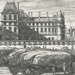 Best Boutiques de musées Estampe Vue de l'ancien Louvre, du côté de la Seine - Zeeman