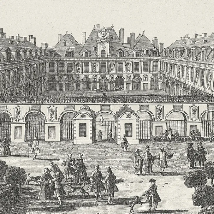 Boutiques de musées Chefs D'Œuvre Des Musées-Estampe vue du Palais-Royal Côté Jardin