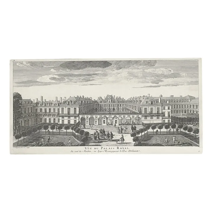 Boutiques de musées Chefs D'Œuvre Des Musées-Estampe vue du Palais-Royal Côté Jardin