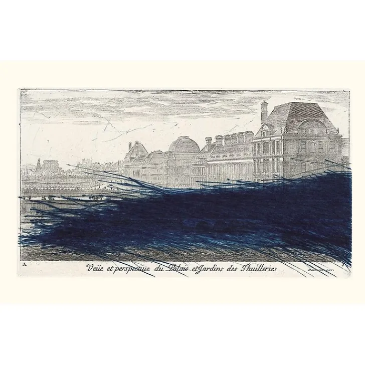 Discount Boutiques de musées Estampe Vue et perspective du palais et des jardins des Tuileries - Arnulf Rainer 1992