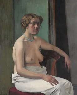 Boutiques de musées Toiles Encadrées|Toiles Sur Châssis-Femme assise à demi-nue (toiles encadrées)