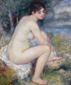 Boutiques de musées Affiches D'Art Encadrées|Toiles Sur Châssis-Femme nue dans un paysage (affiches d'art encadrées)