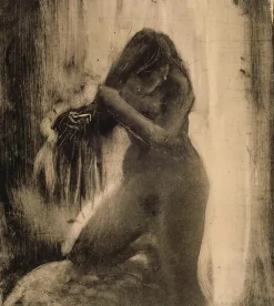 Boutiques de musées Panneaux Aluminium|Panneaux Acryliques-Femme, nue, se coiffant (panneaux aluminium)