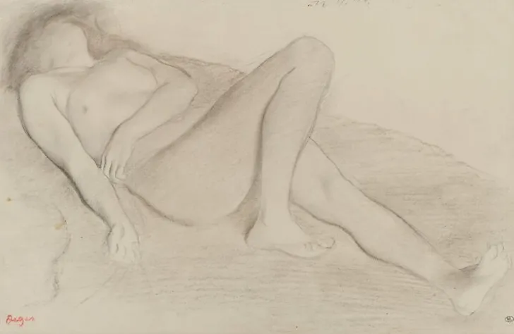 Boutiques de musées Panneaux Acryliques|Toiles Encadrées-Femme nue, étendue sur le dos (panneaux acryliques)