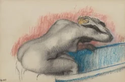 Boutiques de musées Panneaux Acryliques|Affiches D'Art Encadrées-Femme se lavant dans sa baignoire (panneaux acryliques)