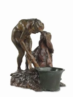 Boutiques de musées Toiles Encadrées|Toiles Sans Cadre-Femme se lavant la jambe gauche (toiles encadrées)