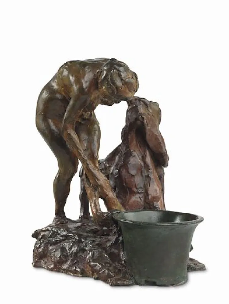 Sale Boutiques de musées Femme se lavant la jambe gauche (panneaux aluminium)