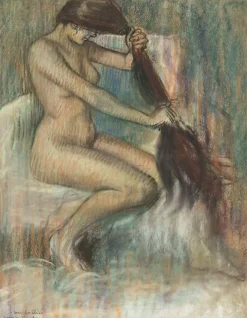 Boutiques de musées Affiches D'Art-Femme se peignant (affiches d'art)