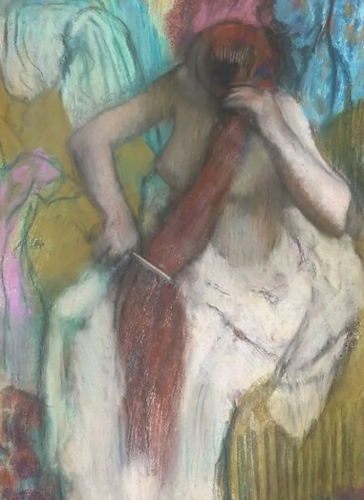 Boutiques de musées Panneaux Aluminium|Panneaux Acryliques-Femme se peignant ou La chevelure (panneaux aluminium)