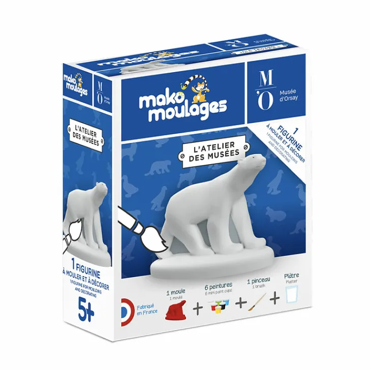 New Boutiques de musées Figurine à mouler et à décorer L'Ours blanc - Mako Moulages