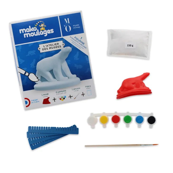 New Boutiques de musées Figurine à mouler et à décorer L'Ours blanc - Mako Moulages