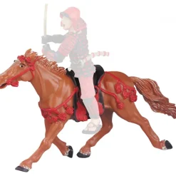 Boutiques de musées Jouets-Figurine Le cheval fauve au harnachement rouge