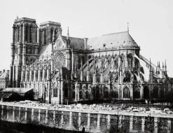 Boutiques de musées Toiles Encadrées-Flan sud de la cathédrale Notre-Dame, Paris vers 1857 (toiles encadrées)