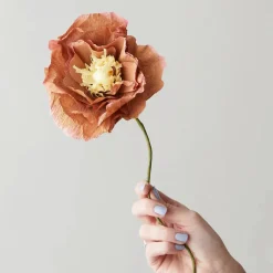 Boutiques de musées Design|Art De La Maison-Fleur en papier Coquelicot - Ocre foncé