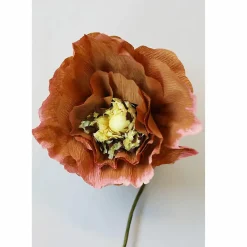 Boutiques de musées Design|Art De La Maison-Fleur en papier Coquelicot - Ocre foncé