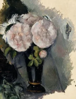 Boutiques de musées Toiles Encadrées|Affiches D'Art Encadrées-Fleurs dans un vase bleu (toiles encadrées)