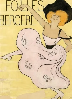 Hot Boutiques de musées Folies Bergères : maquette définitive de l'affiche de 1900 (toiles sur châssis)