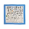 Online Boutiques de musées Foulard Blanc Alphabet Niki de Saint Phalle 70x70cm