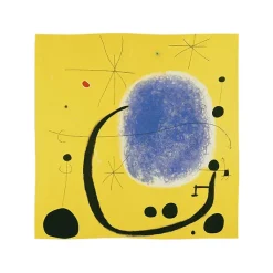 Boutiques de musées Foulard Joan Miró L'Or de l'Azur - 90x90cm - Brochier Soieries