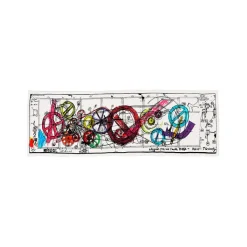 Discount Boutiques de musées Foulard Requiem pour une feuille morte Jean Tinguely 42x140cm