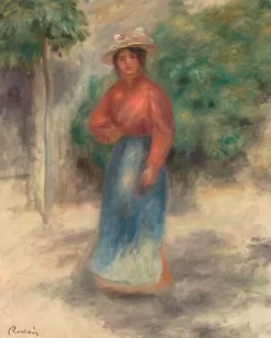 Boutiques de musées Panneaux Acryliques|Toiles Encadrées-Gabrielle au jardin (panneaux acryliques)