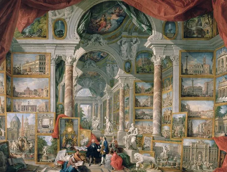 Sale Boutiques de musées Galerie de vues de la Rome moderne (détail) (panneaux aluminium)