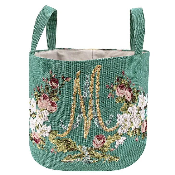 Boutiques de musées Art De La Maison-Grand panier Tapisserie Marie Antoinette - 25 x 43 cm