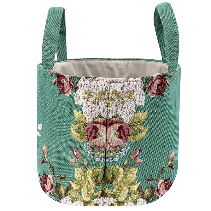 Boutiques de musées Art De La Maison-Grand panier Tapisserie Marie Antoinette - 25 x 43 cm