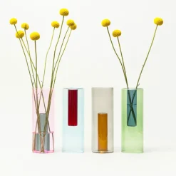 New Boutiques de musées Grand vase réversible Bleu/rouge - Block Design