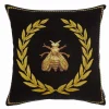 Boutiques de musées Art De La Maison-Housse de coussin Abeille - Fonds noir - Jules Pansu - 45 x 45 cm