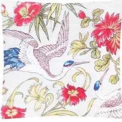 Boutiques de musées Art De La Maison-Housse de coussin Coupon de tissus à décor de cigogne, 1893 - 40 x 40 cm