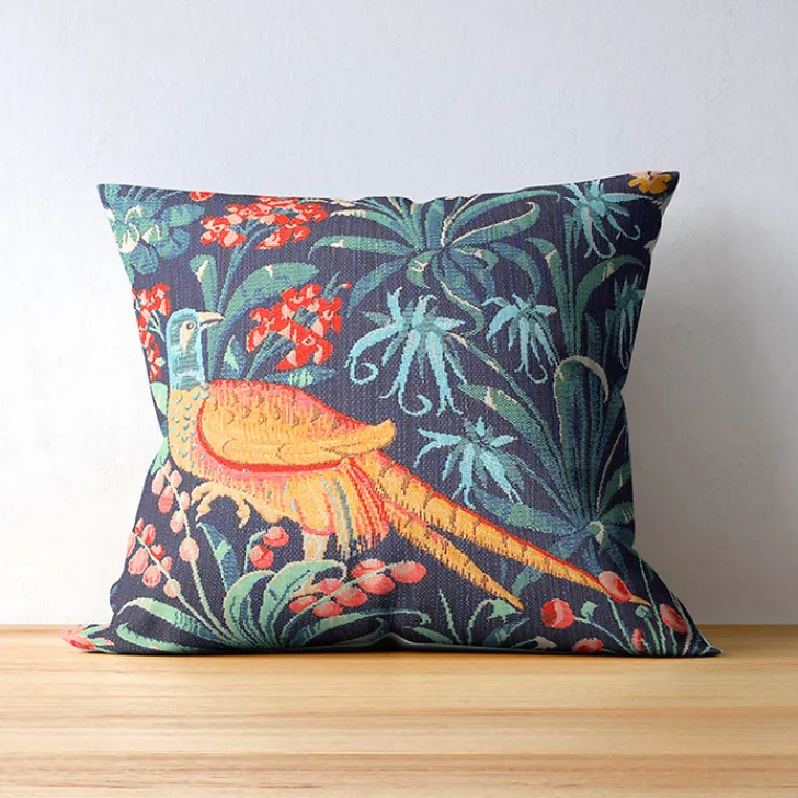 Boutiques de musées Art De La Maison-Housse de coussin Faisan - Jules Pansu - 45 x 45 cm