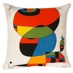 Boutiques de musées Art De La Maison-Housse de coussin Joan Miró - Femme, oiseau, étoile (extrait 1) - 1966/1973 - Pansu