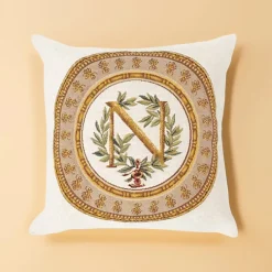 Discount Boutiques de musées Housse de coussin Napoléon fond blanc 45x45