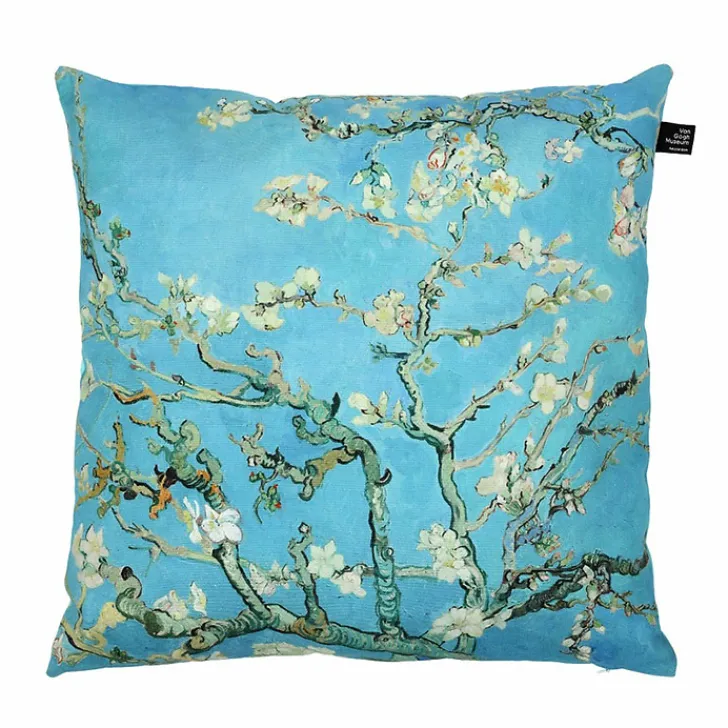 New Boutiques de musées Housse de coussin Vincent van Gogh - Amandier en fleurs - 40x40cm