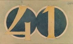 Boutiques de musées Panneaux Acryliques|Affiches D'Art Encadrées-Hôtel Jassedé : panneau de céramique, nombre 41 (panneaux acryliques)