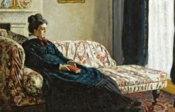Hot Boutiques de musées Intérieur ou Méditation. Mme Monet au canapé (toiles encadrées)