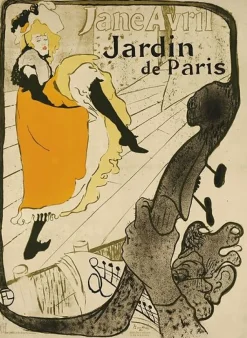 Boutiques de musées Toiles Sur Châssis|Panneaux Aluminium-Jane Avril au Jardin de Paris (2e état) (toiles sur châssis)