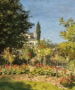 Boutiques de musées Toiles Encadrées|Toiles Sur Châssis-Jardin en fleurs, à Sainte-Adresse (toiles encadrées)