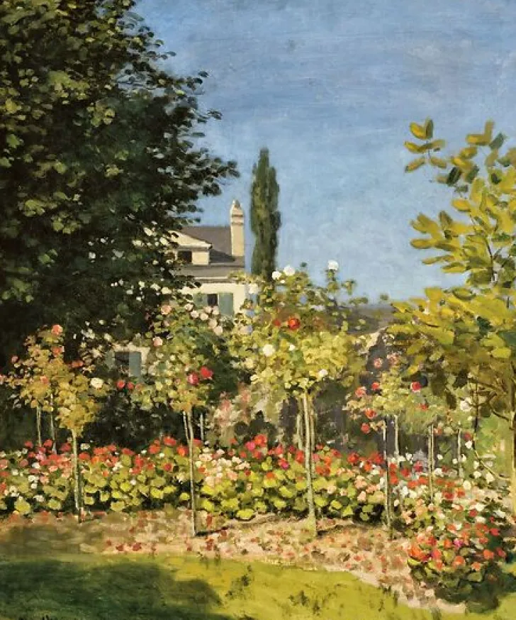 Boutiques de musées Toiles Encadrées|Toiles Sur Châssis-Jardin en fleurs, à Sainte-Adresse (toiles encadrées)