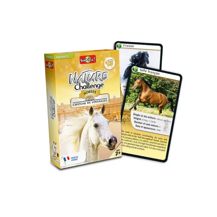 Boutiques de musées Jeu de cartes Défis Nature - Chevaux Château de Versailles GB
