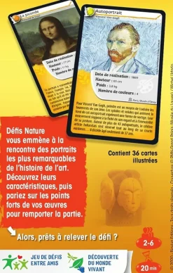 Discount Boutiques de musées Jeu Défis Nature - Portraits dans l'art - Bioviva