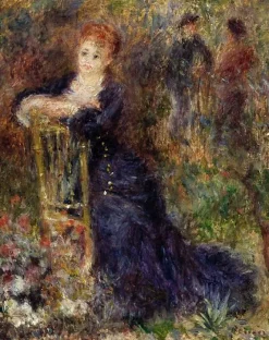 Clearance Boutiques de musées Jeune femme assise dans un jardin (affiches d'art)