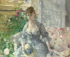 Boutiques de musées Toiles Encadrées|Toiles Sur Châssis-Jeune femme assise sur un sofa (détail) (toiles encadrées)