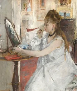 Boutiques de musées Panneaux Aluminium|Toiles Encadrées-Jeune femme se poudrant (panneaux aluminium)