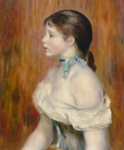 Discount Boutiques de musées Jeune fille au ruban bleu (affiches d'art)